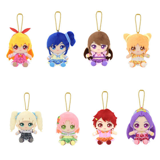 アイカツ！おすわりボールチェーンマスコット スク－ルドレスVer. 全8