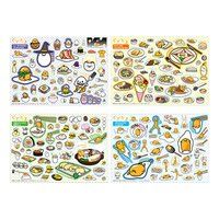 ぐでたま　つるんつるんクリアシールセット2