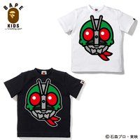 A BATHING APEコラボ 仮面ライダー Tシャツ#1 KIDS