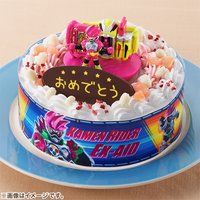 キャラデコお祝いケーキ 仮面ライダーエグゼイド(5号サイズ)
