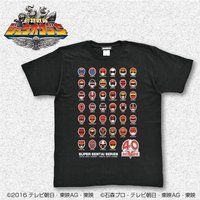 スーパー戦隊シリーズ40作品記念　歴代レッド　フェイスTシャツ（S〜XXXL）