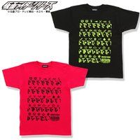 仮面ライダーシリーズ45周年記念　仮面ライダーエグゼイド＆ライダー横顔Tシャツ