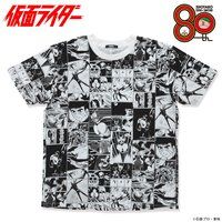 石ノ森章太郎生誕80周年記念　仮面ライダー　漫画柄Tシャツ