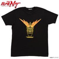 ＜プレミアム バンダイ＞機動戦士ガンダムNT ホログラムプリントTシャツ RX-0 UNICORN GUNDAM 03 PHENEX ユニコーンガンダム 3号機 フェネクス