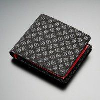 機動戦士ガンダム×印傳屋　シャア専用 二折財布（黒×黒）