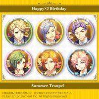 A3! ホログラム缶バッジ 〜Happy×3 Birthday Summer Troupe!〜
