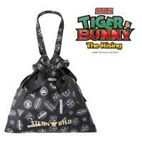 劇場版 TIGER & BUNNY -The Rising-　サテン巾着バッグ　スタンプ風デザイン