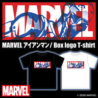 Marvel BOX logo Tシャツ アイアンマン/IRON MAN