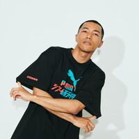 PUMA~VEʃC_[@S/S TEE@BLACK