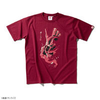 STRICT-G JAPAN『機動戦士ガンダム』筆絵半袖Tシャツ シャア専用ザクII 