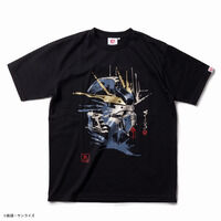 STRICT-G JAPAN『機動戦士ガンダム 逆襲のシャア』Tシャツ 筆絵風νガンダム横柄