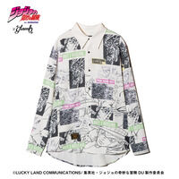 �A�j���w�W���W���̊�Ȗ`�� �_�C�������h�͍ӂ��Ȃ��x�~glamb Rohan Kishibe Shirt