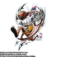ONE PIECE �~ NBA STICKER