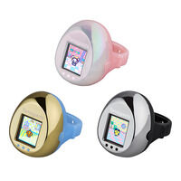 Tamagotchi ring (Pink&Pearl White/Blue&Metalliic Gold/Black&Metallic Silver)