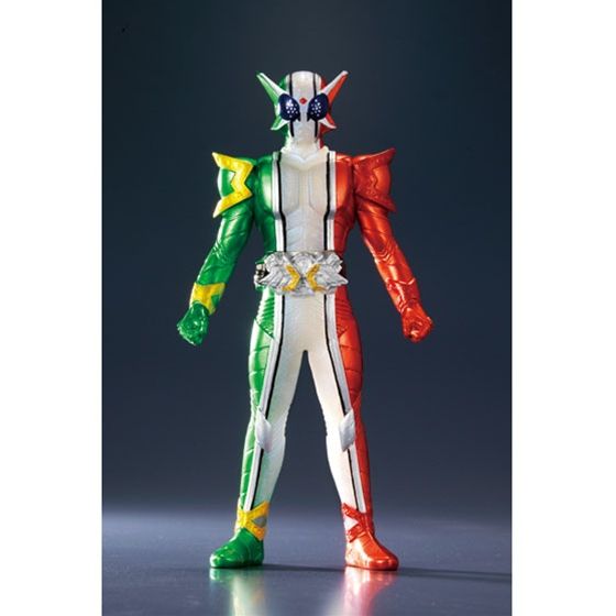 ライダーヒーローシリーズＷ EX 仮面ライダーＷ 仮面ライダーダブル ソフビ ライダーヒーローシリーズW EX 仮面ライダーW サイクロン