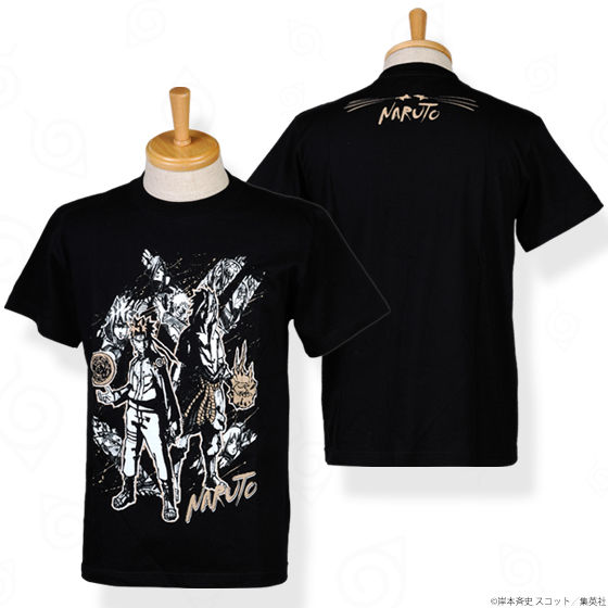 NARUTO 忍 集合ビジュアル Tシャツ 黒 | NARUTO -ナルト- ファッション