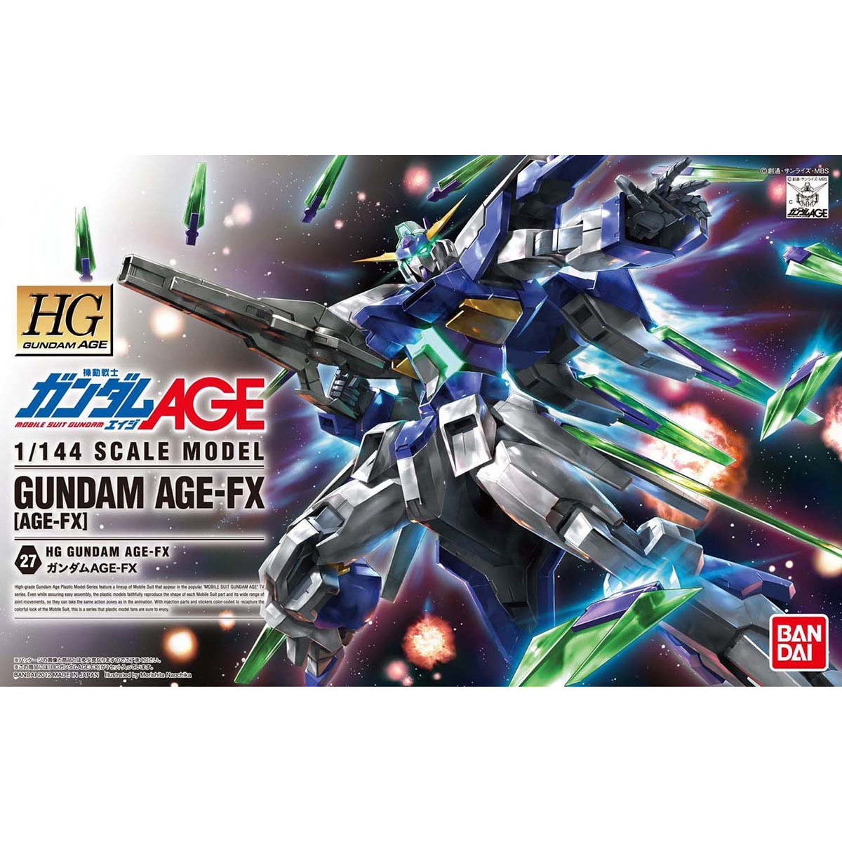 HGGA 1/144 No.27 AGE-FX Gundam AGE Follow X-Rounder