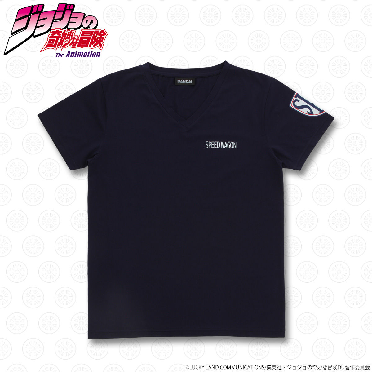 ジョジョの奇妙な冒険 スピードワゴン財団 Tシャツ ネイビー ジョジョの奇妙な冒険 ファッション アクセサリー バンダイナムコグループ公式通販サイト