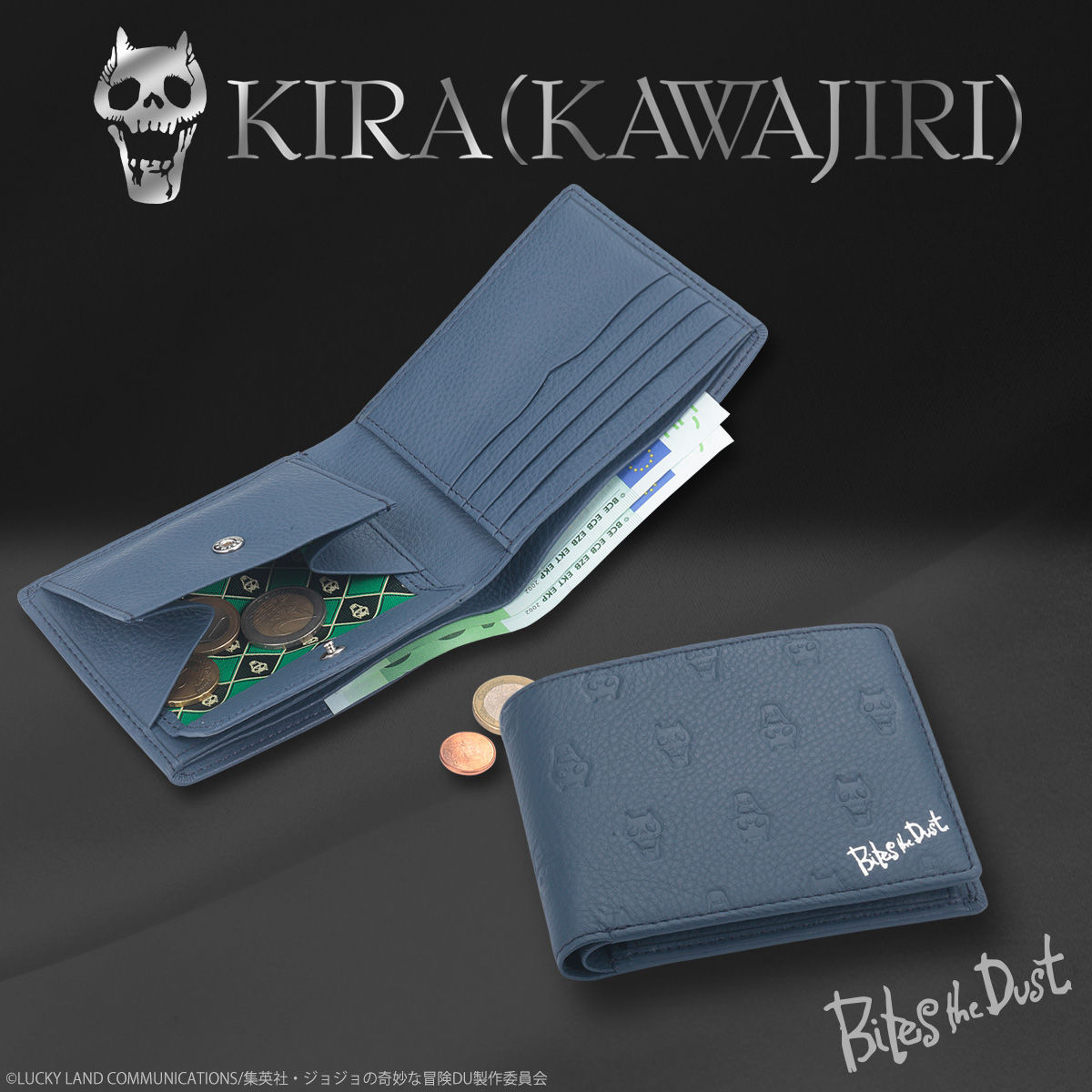 ジョジョの奇妙な冒険　吉良吉影（川尻浩作）レザーハーフウォレット ジョジョの奇妙な冒険 吉良吉影（川尻浩作）KIRA(KAWAJIRI)'s
