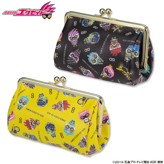 仮面ライダーエグゼイド ドットビット がま口ポーチ（大） | 仮面