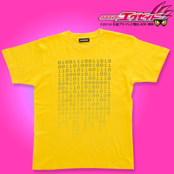 仮面ライダーエグゼイド 宝生永夢 Tシャツ 01柄（イエロー） | 仮面ライダーエグゼイド ファッション・アクセサリー | アニメグッズ  ・おもちゃならプレミアムバンダイ｜バンダイナムコグループの公式通販サイト