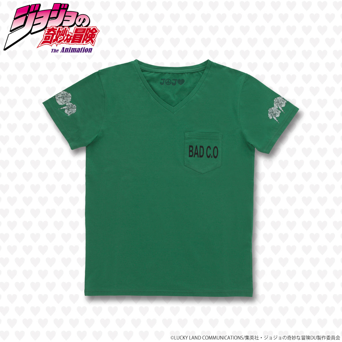 ジョジョの奇妙な冒険　ポケットTシャツ（バッド・カンパニー）