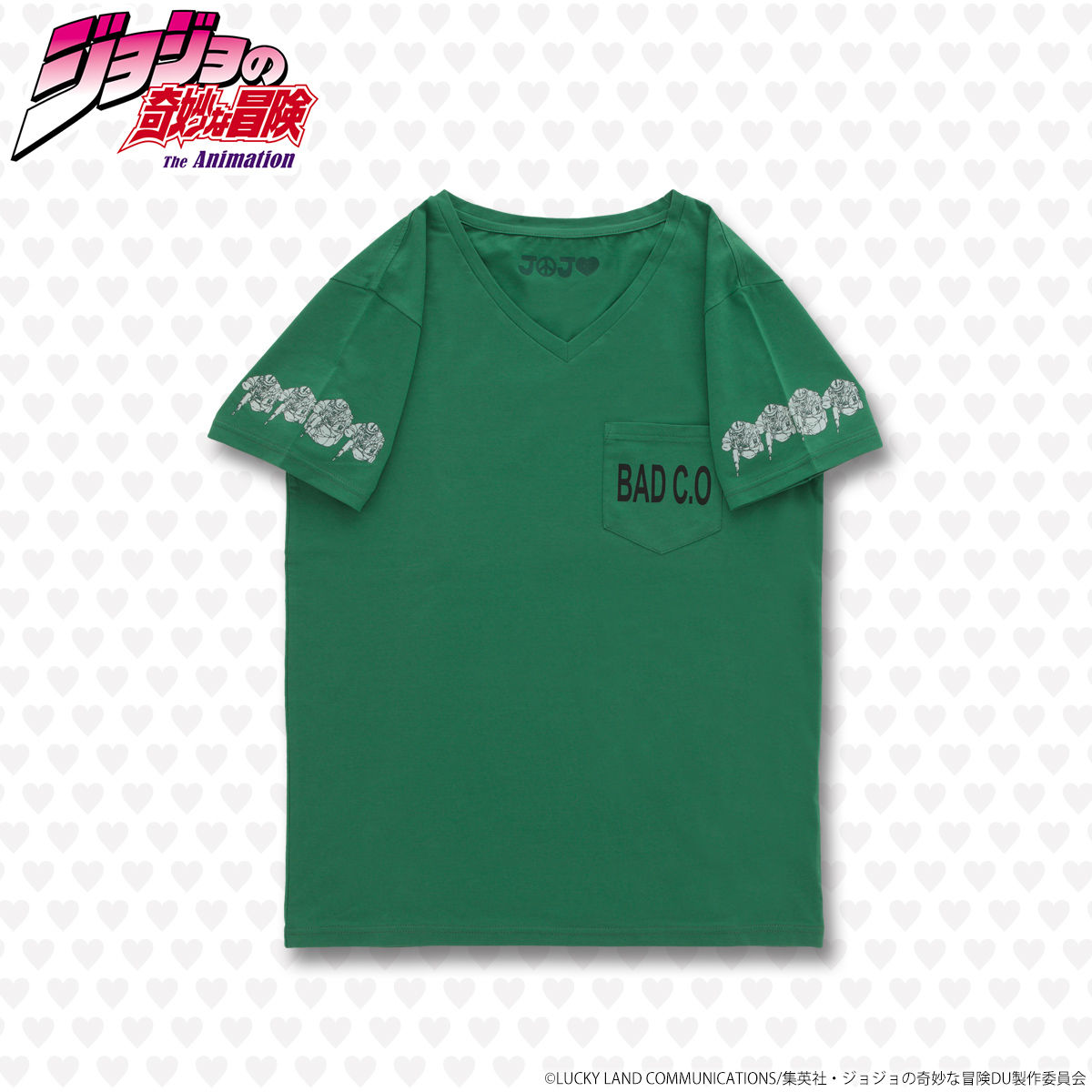 ジョジョの奇妙な冒険 ポケットTシャツ（バッド・カンパニー  