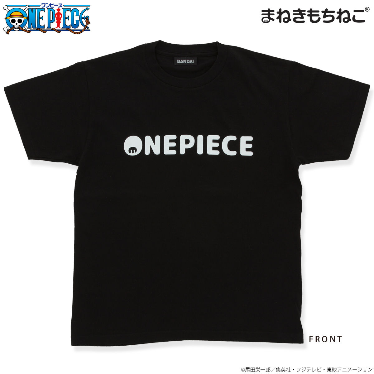 まねきもちねこ ワンピース Tシャツ 黒 | ONE PIECE（ワンピース