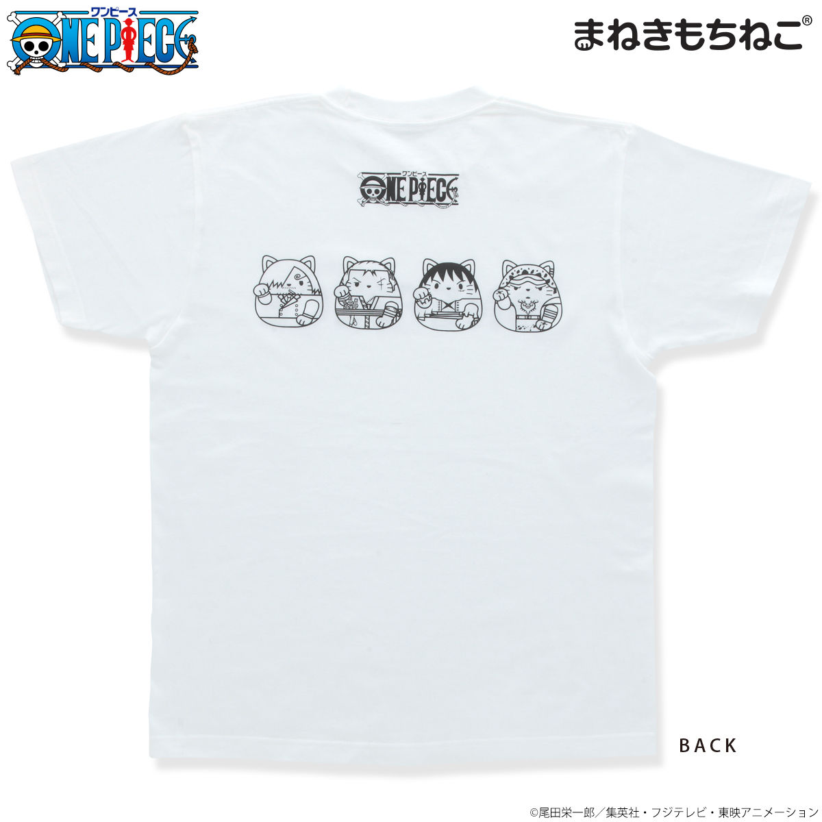まねきもちねこ ワンピース Tシャツ 白 | ONE PIECE（ワンピース