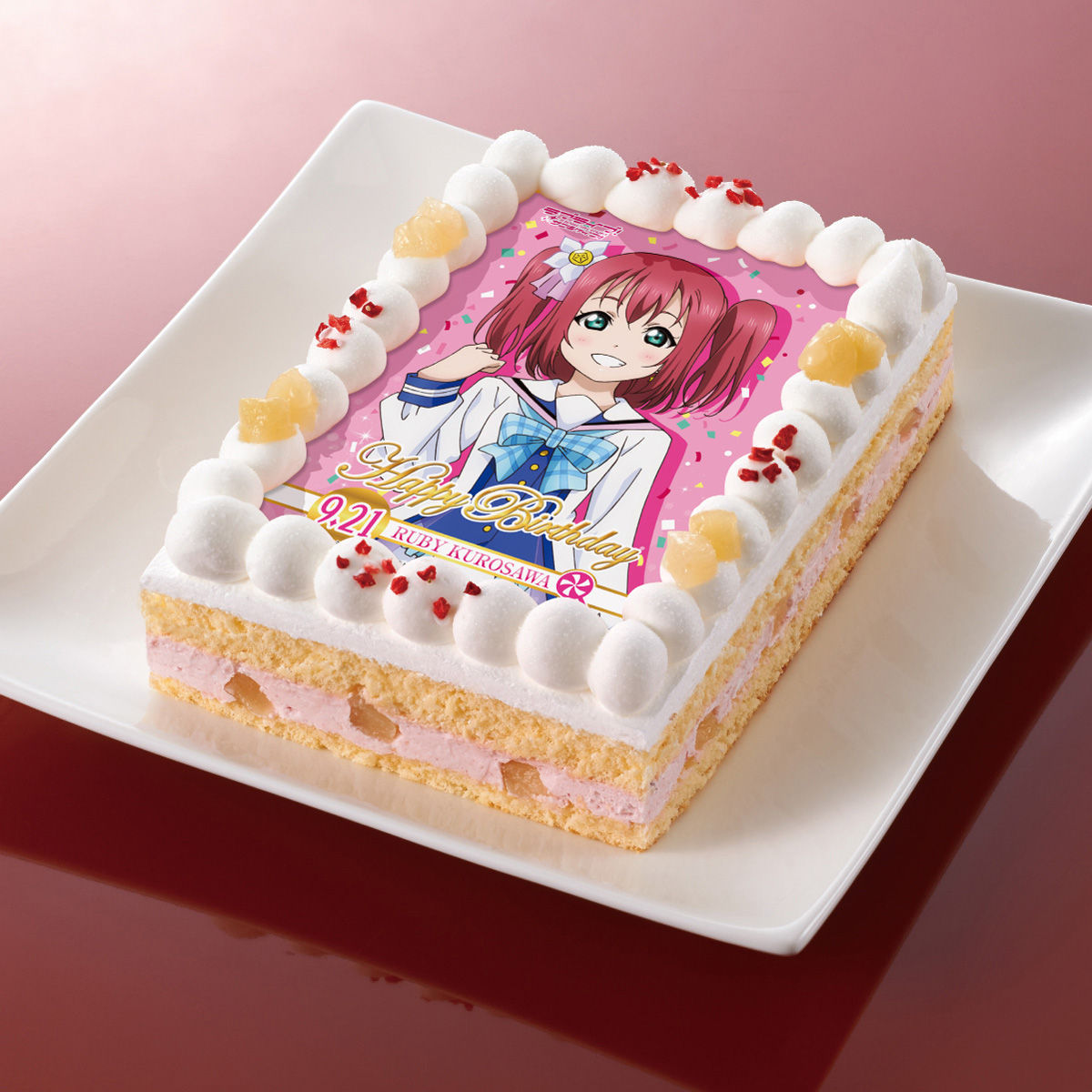 キャラデコプリントケーキ ラブライブ サンシャイン 黒澤ルビィ 誕生日ver ラブライブ サンシャイン 趣味 コレクション バンダイナムコグループ公式通販サイト