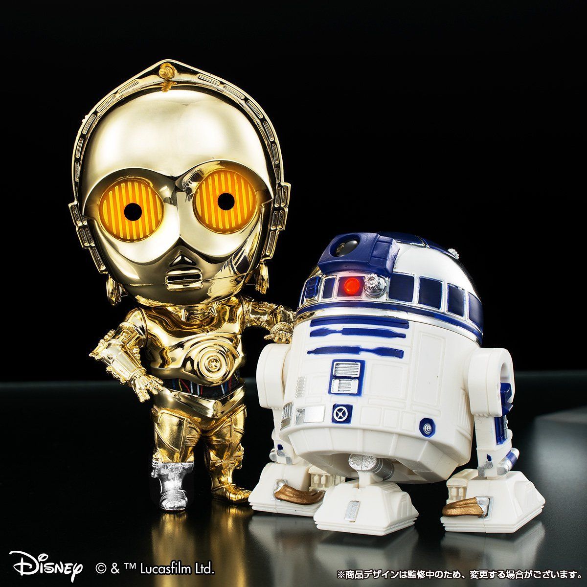 Qドロイド スター・ウォーズ C-3PO＆R2-D2 映画公開記念 メッキカラー 
