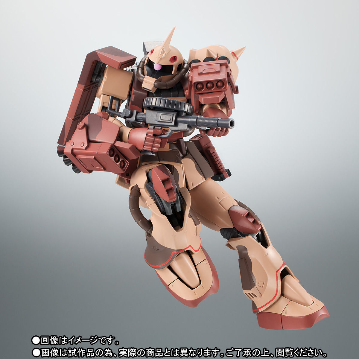 ROBOT魂 ＜SIDE MS＞ MS-06D ザク・デザートタイプ カラカル隊所属機 ver. A.N.I.M.E. | 機動戦士ガンダム  フィギュア・プラモデル・プラキット | アニメグッズ ・おもちゃならプレミアムバンダイ｜バンダイナムコグループの公式通販サイト