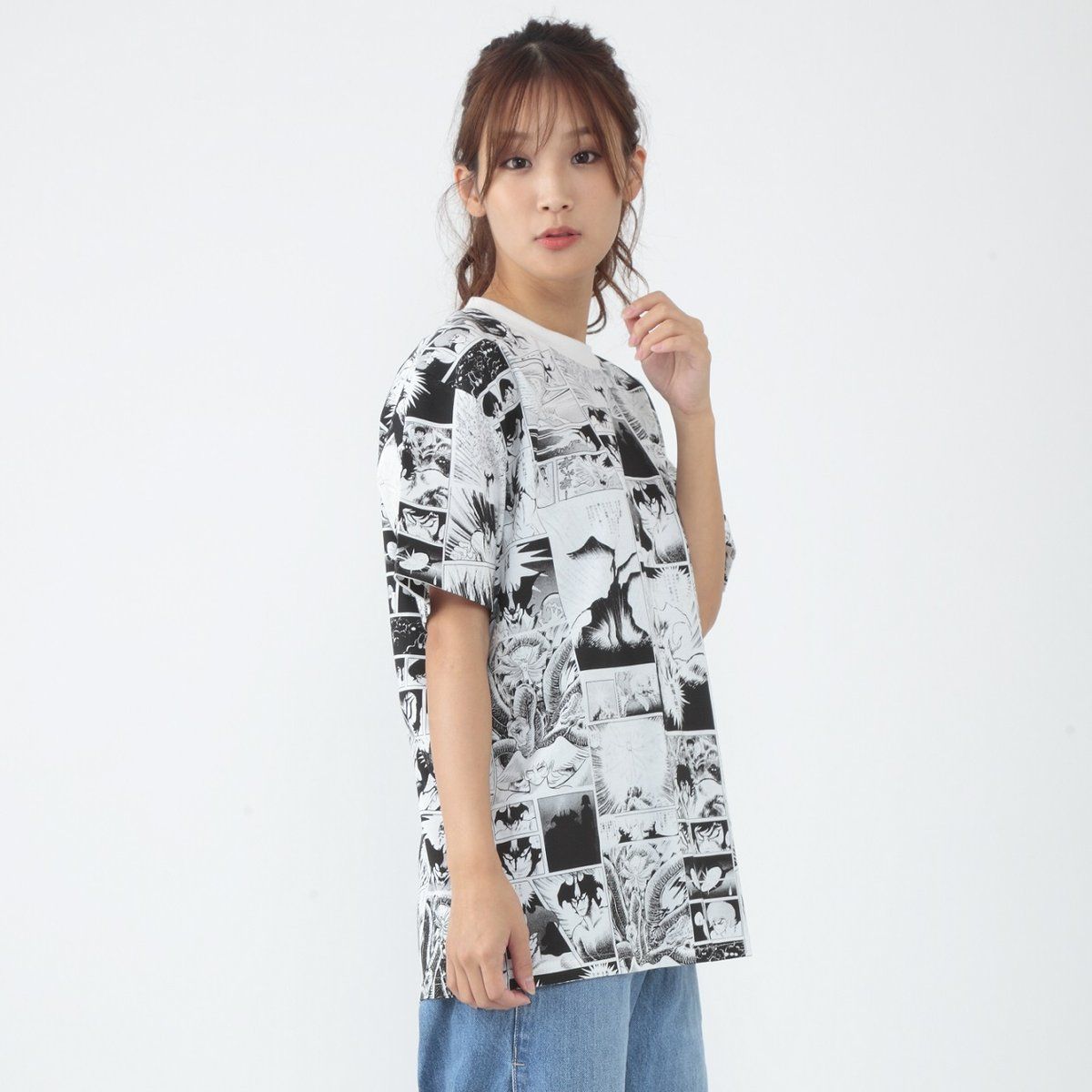 永井豪 画業50周年 漫画柄Tシャツ デビルマン | マジンガーZ 