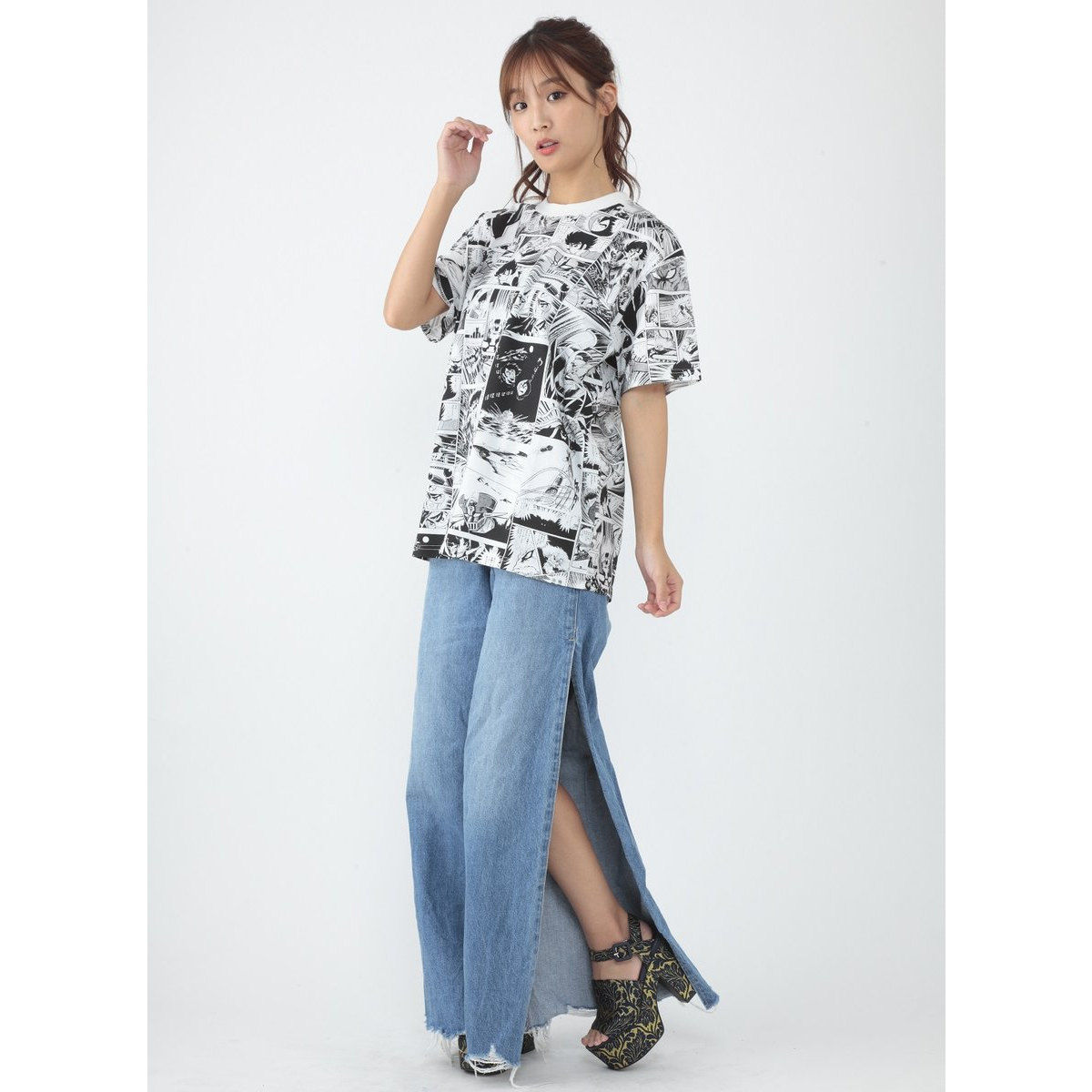 永井豪 画業50周年 漫画柄Tシャツ マジンガーZ | マジンガーZ