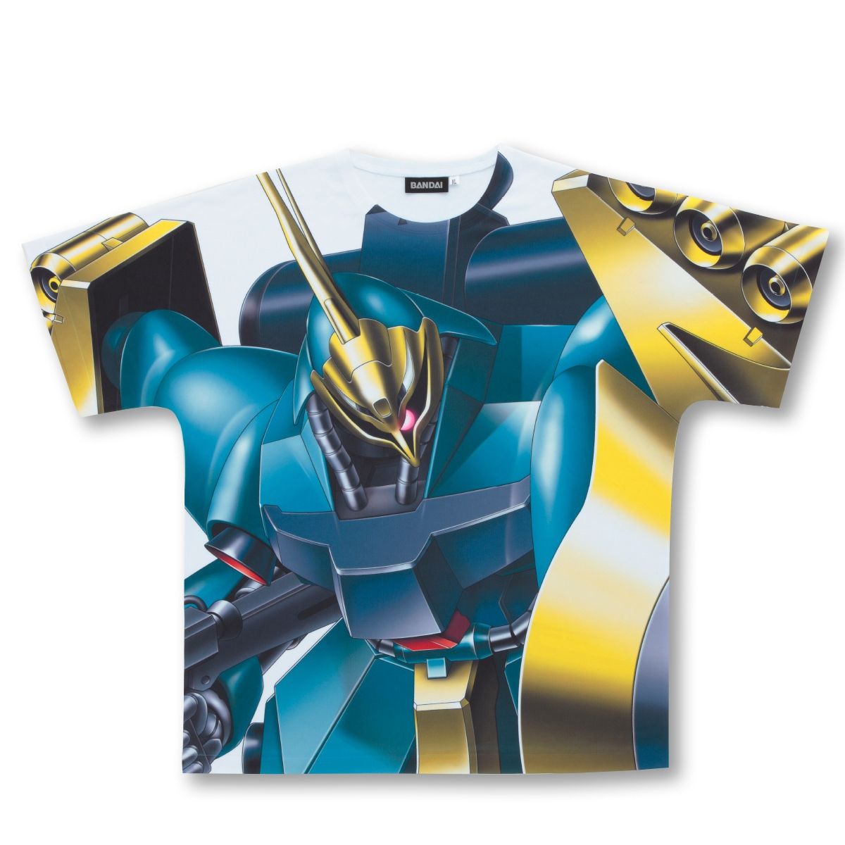 Mobile Suit Gundam Char's Counterattack Full Panel T-shirt:MSN-03 Jagd Doga(Gyunei Guss colors)