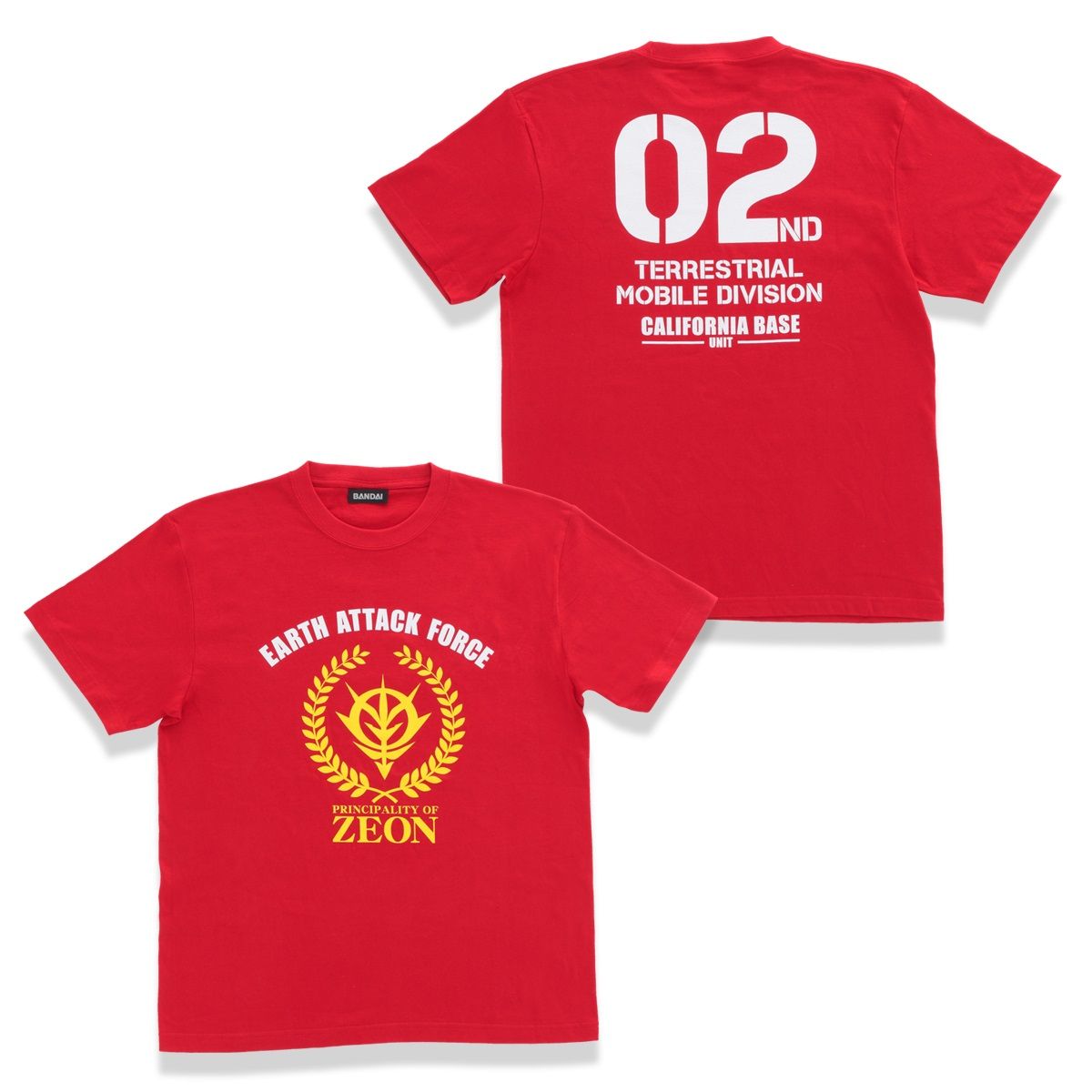 機動戦士ガンダム ジオン公国地球方面軍 Tシャツ レッドver