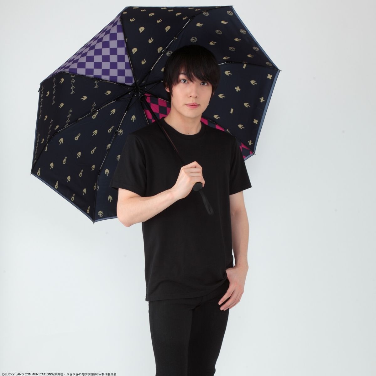 ジョジョの奇妙な冒険 黄金の風 UV晴雨兼用 折りたたみ傘 | ジョジョの 