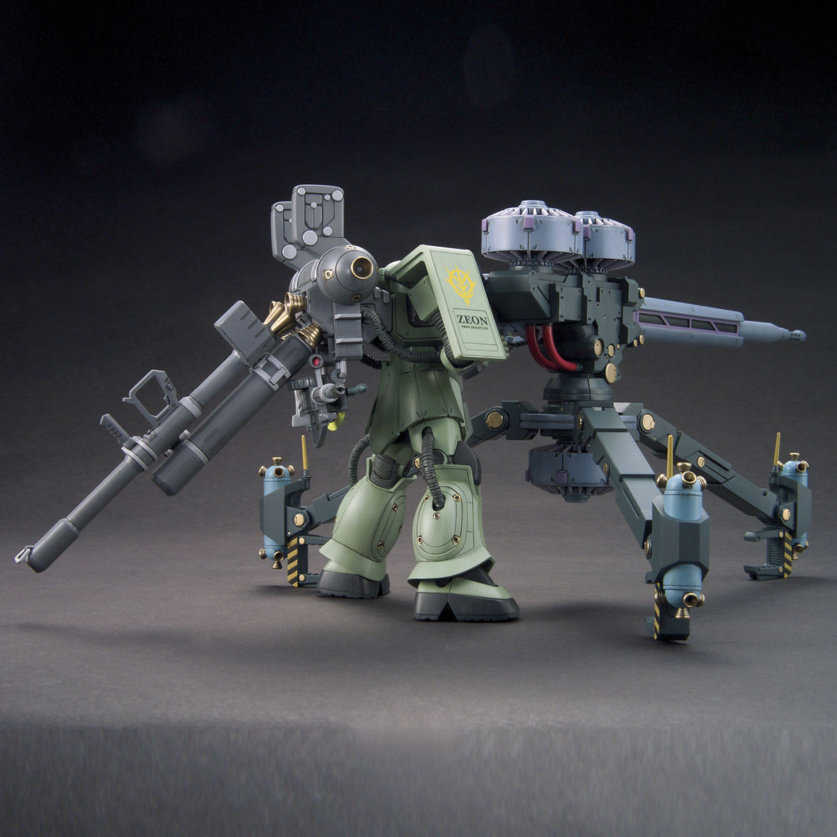 バンダイ HG 1／144 量産型ザク＋ビッグ・ガンGUNDAM THUNDE…