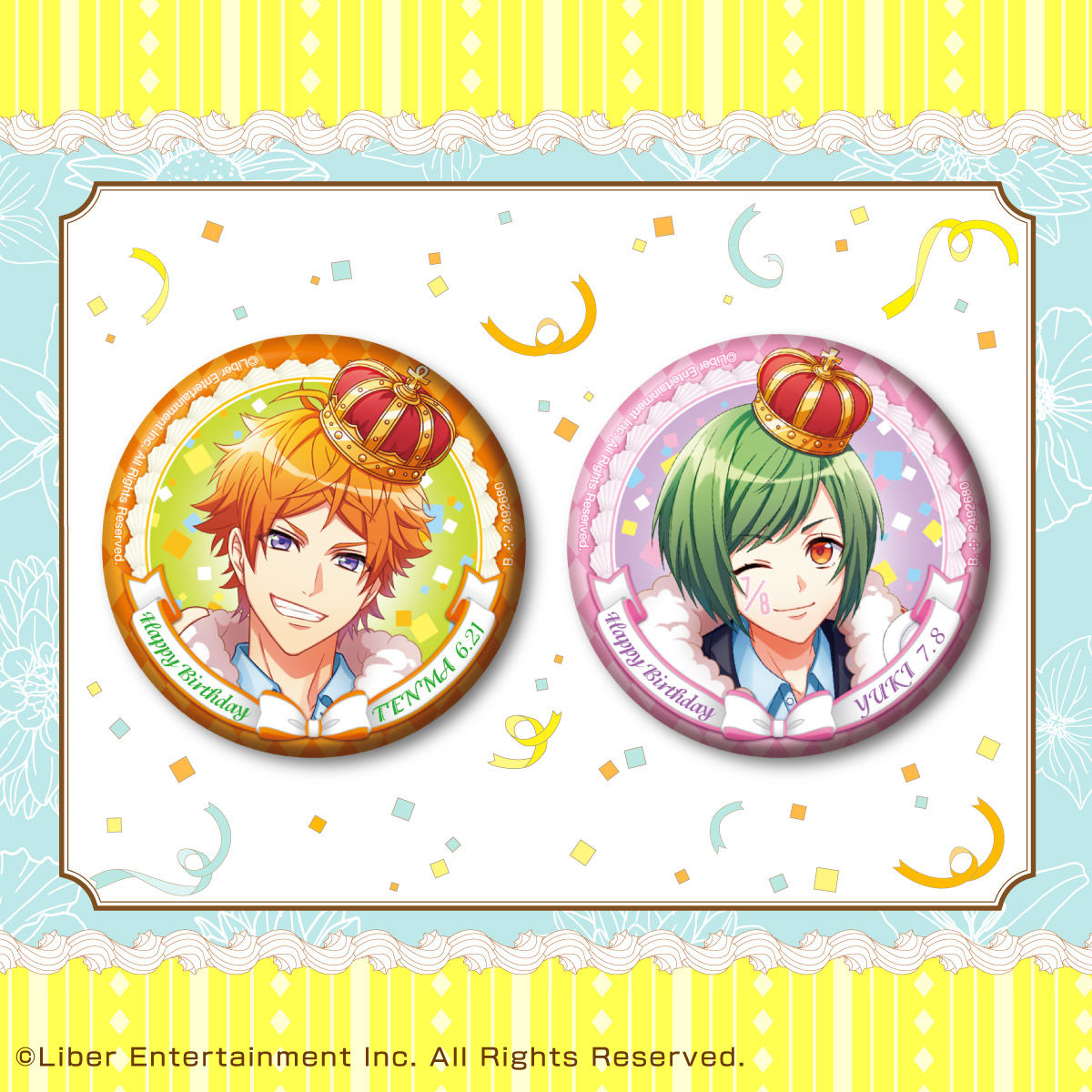 A3! ホログラム缶バッジ ～Happy×2 Birthday Summer Troupe