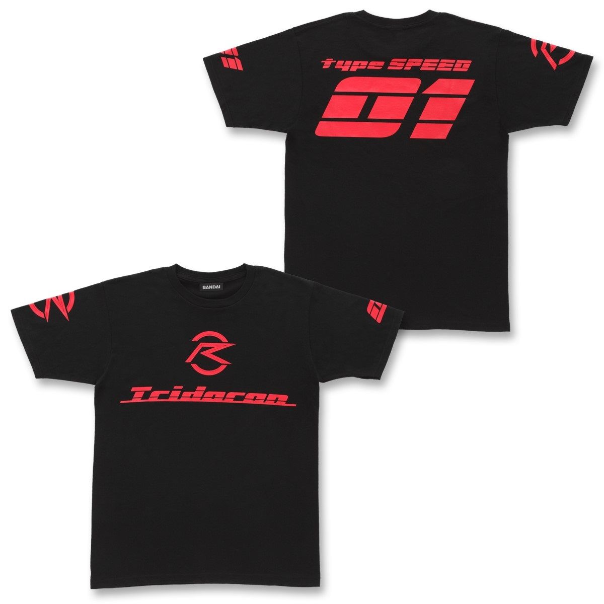 ドラかつライダー モーション ロゴ モザイク文字 Tシャツ XL 仮面ライダードライブ トライドロンデザイン Tシャツ | 仮面ライダー