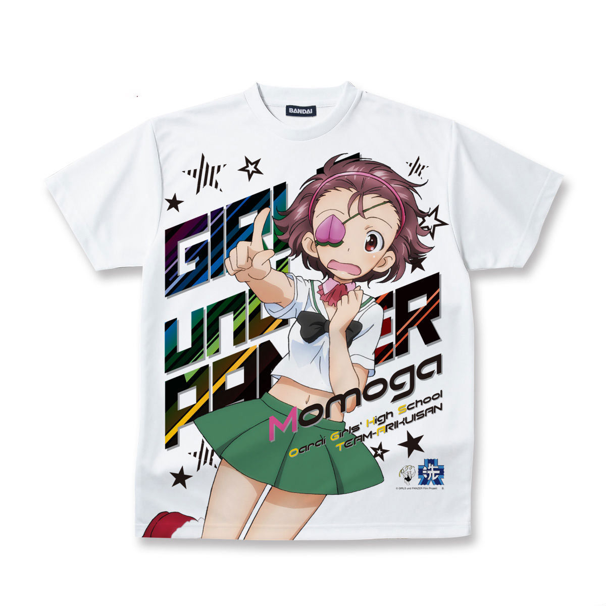 ガールズ＆パンツァー 劇場版 フルパネルTシャツ ももがー | ガールズ＆パンツァー(GIRLS und PANZER) ファッション・アクセサリー  | アニメグッズ ・おもちゃならプレミアムバンダイ｜バンダイナムコグループの公式通販サイト