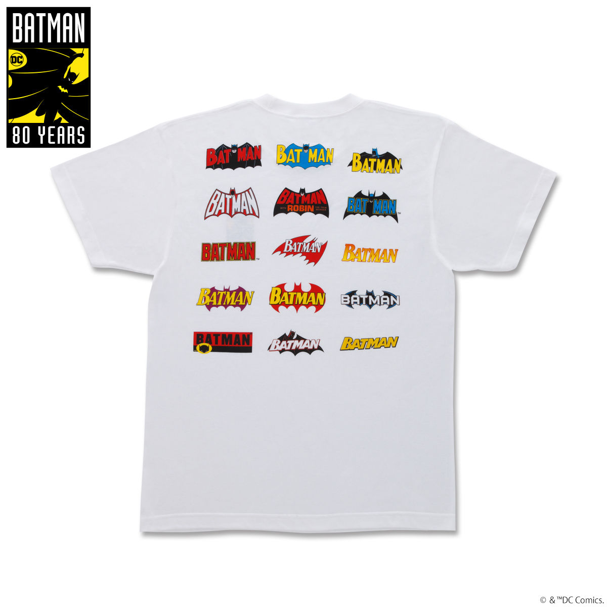 Batman 80th Tシャツ ロゴ柄 趣味 コレクション プレミアムバンダイ公式通販