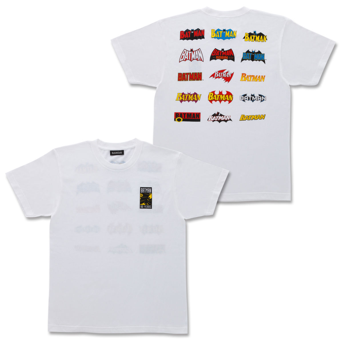 Batman 80th Tシャツ ロゴ柄 趣味 コレクション プレミアムバンダイ公式通販