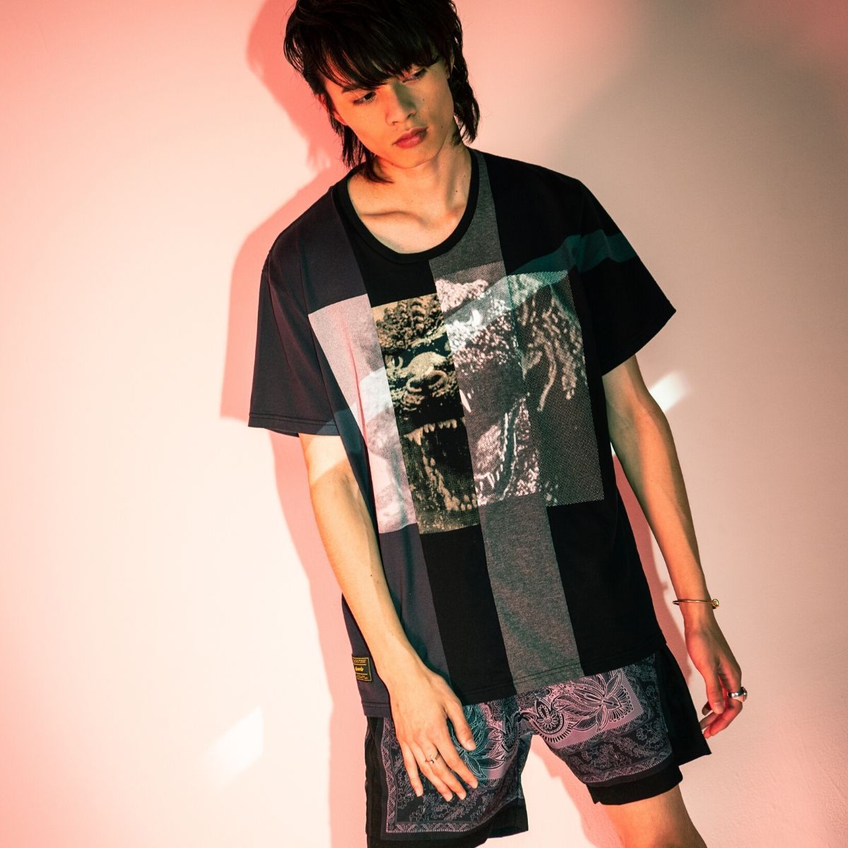 glamb× GODZILLA ゴジラ アギーカットソー Tシャツ 0 XS www