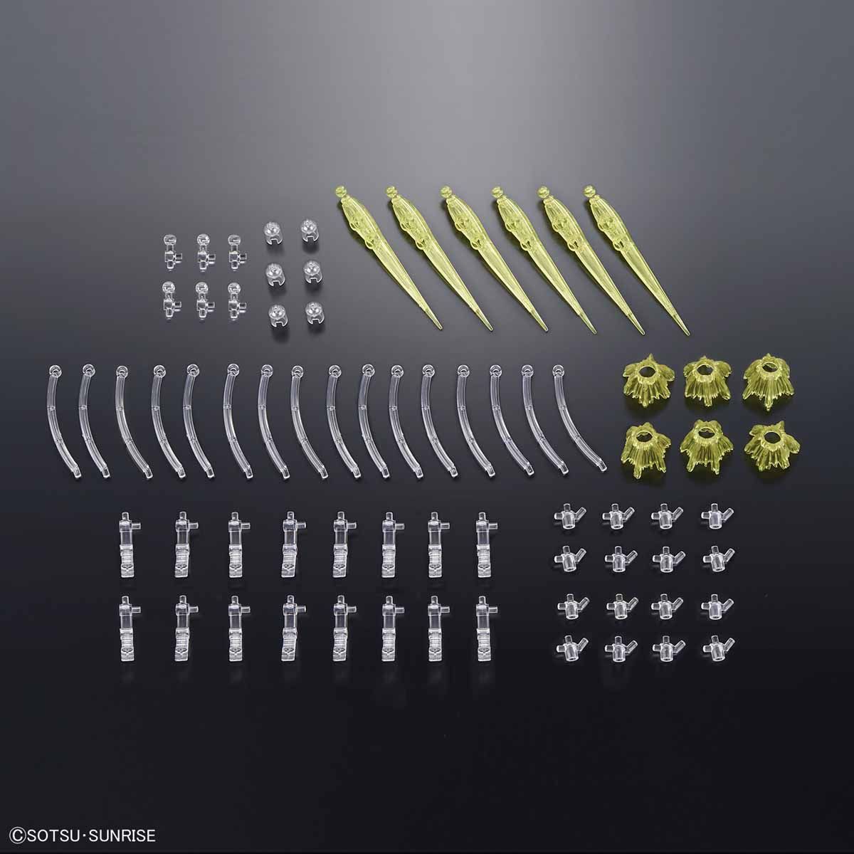 RG 1/144 RX-93 Nu Gundam(Action Base 4 Clear Color + Figure-rise Effect Jet Effect(Clear Yellow))