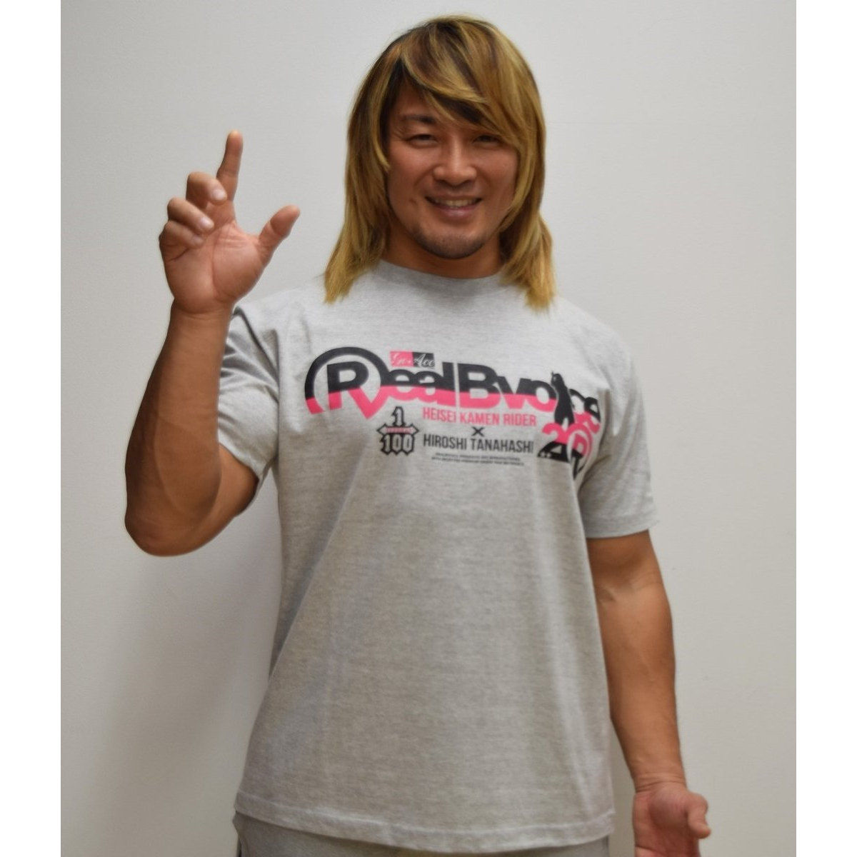 平成仮面ライダー 棚橋弘至 Realbvoice ｔシャツ 杢グレー 仮面ライダーシリーズ 趣味 コレクション プレミアムバンダイ公式通販