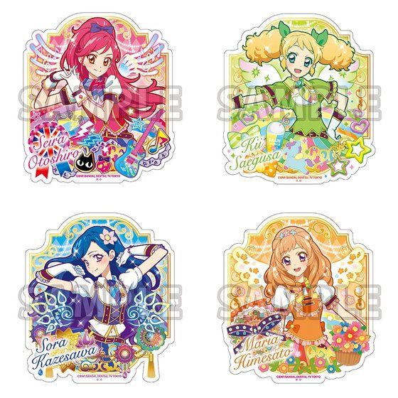 オールアイカツ ダイカットステッカー アイカツ シリーズ 趣味 コレクション バンダイナムコグループ公式通販サイト