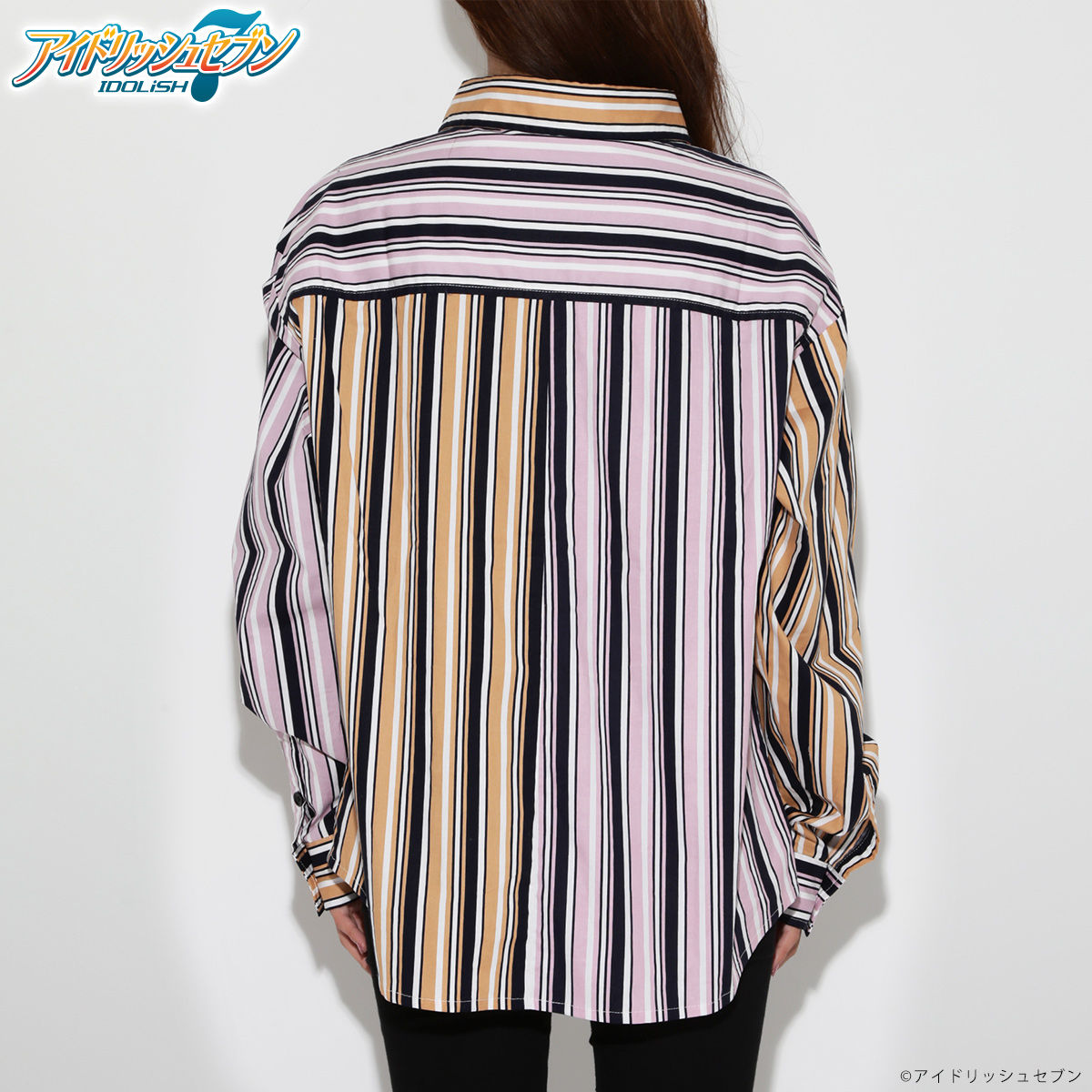 IDOLiSH7×LEGENDA RIKU NANASE Blocking Stripe shirts