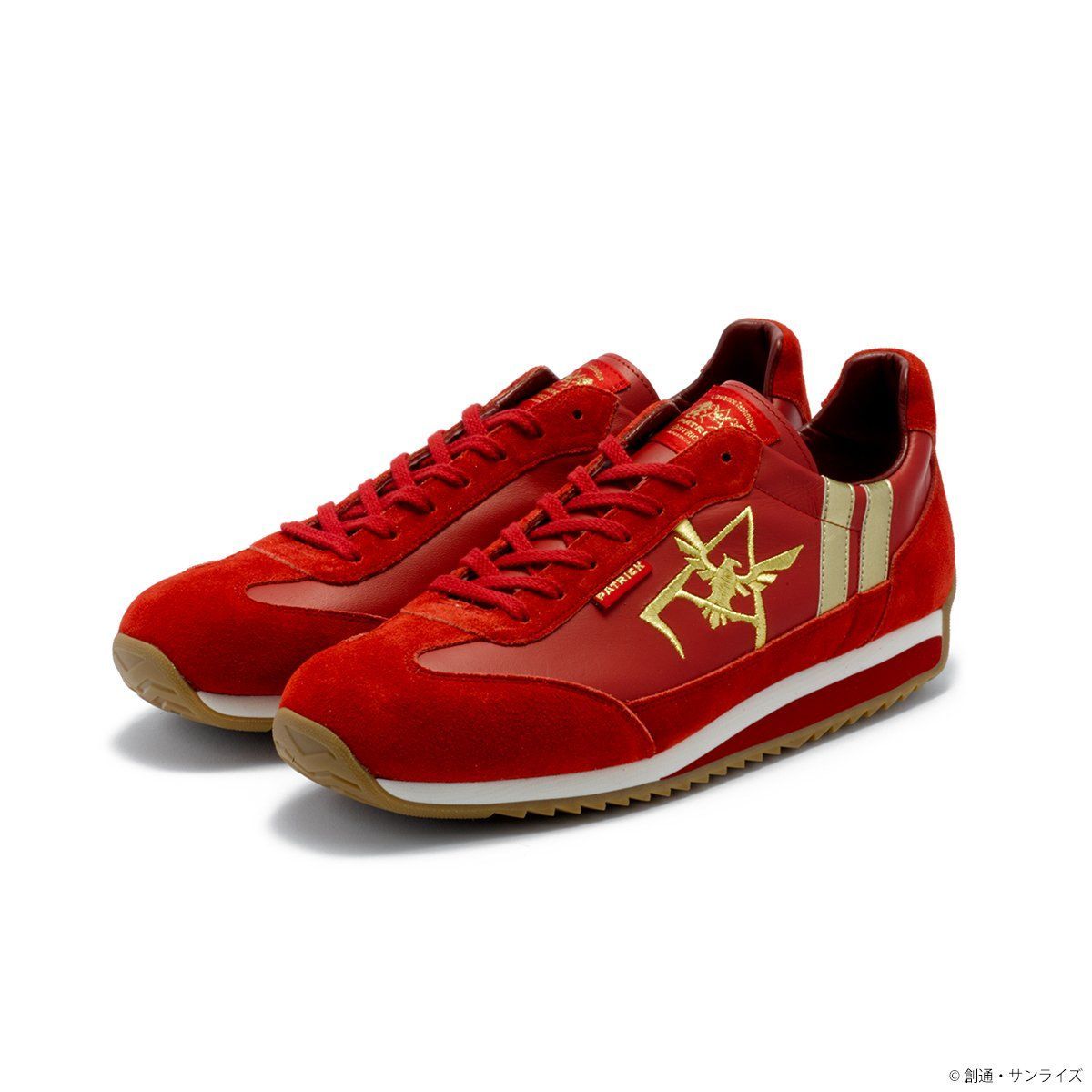 Strict-G×Patrick Mobile Suit Gundam Marathon·Leather Sneakers(Red Comet Model)