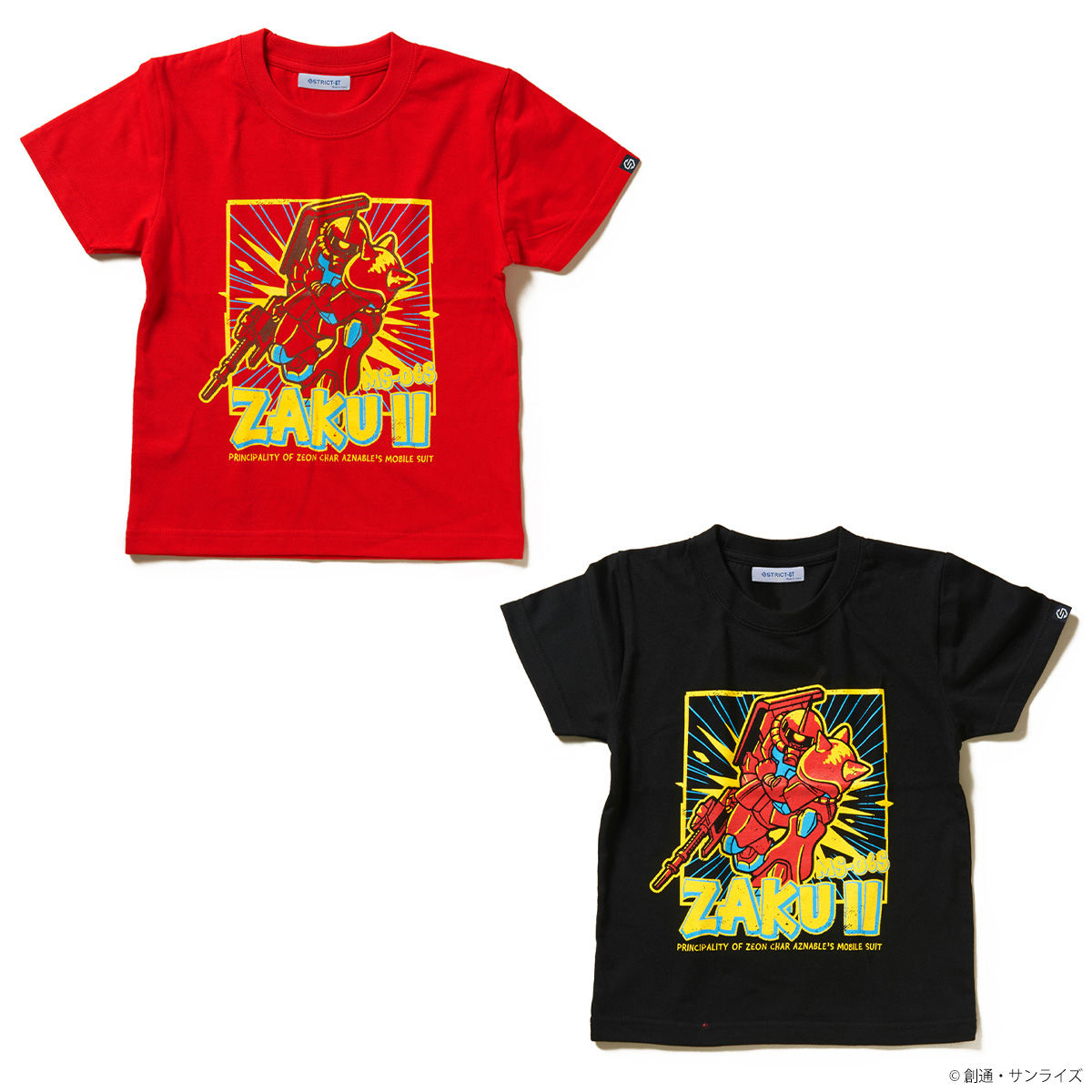 STRICT-G 『機動戦士ガンダム』キッズTシャツ シャア専用ザクII柄